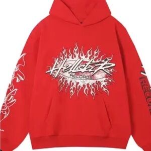 Hollister Men's Red Graphic Sweater